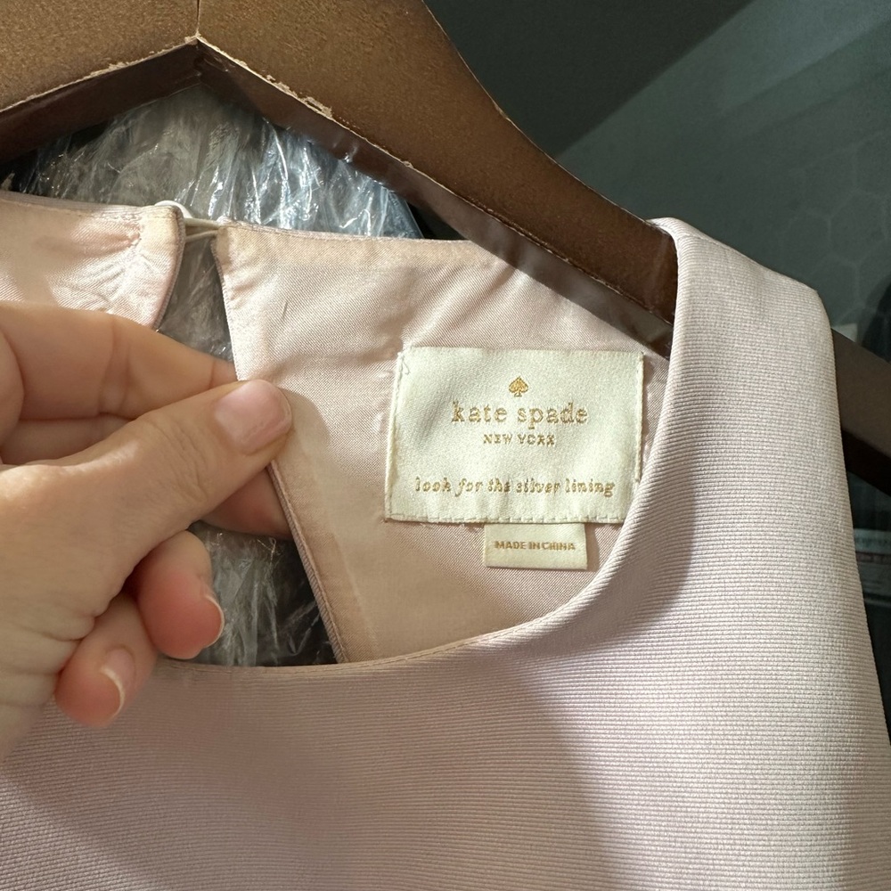 Stunning blush pale pink Kate Spade- classic!